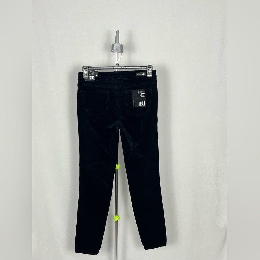 Kut from the Kloth Black Straight Leg Corduroy Women's Jeans - Picture 6 of 16